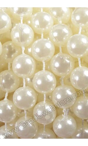 12MM X 10YDS PEARL GARLAND IVORY