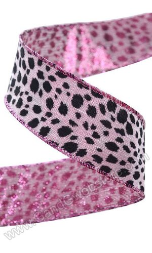 1.5" X 25YDS WIRED SWIFT RIBBON PINK
