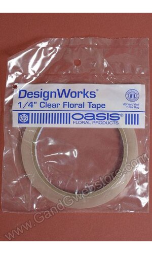 1/4" X 60YDS CLEAR FLORAL TAPE