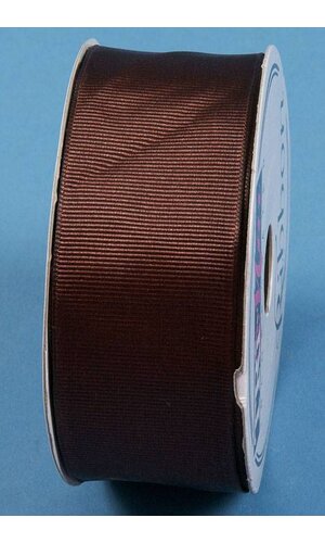 1.5" X 15YDS GROSGRAIN WIRED RIBBON CHOCOLATE