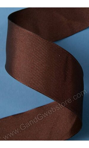 1.5" X 15YDS GROSGRAIN WIRED RIBBON CHOCOLATE