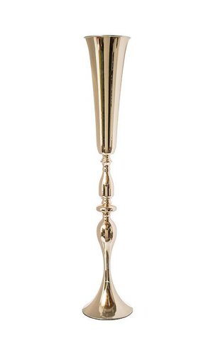 36" METAL BOUQUET STAND GOLD