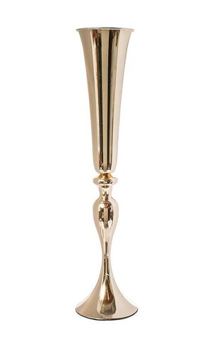 30" METAL BOUQUET STAND GOLD