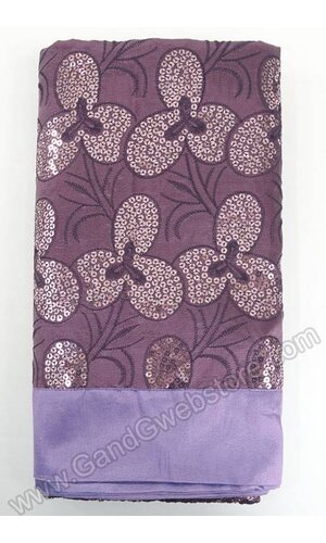 56" X 114" SEQUIN EMBROIDERED TABLE COVER PLUM