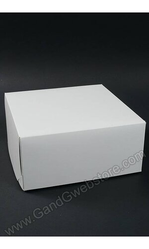 12" X 12" X 5.5" TWO PIECE BOX WHITE PKG/5