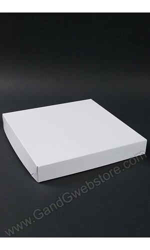 14" X 14" X 2" TWO PIECE BOX WHITE PKG/5