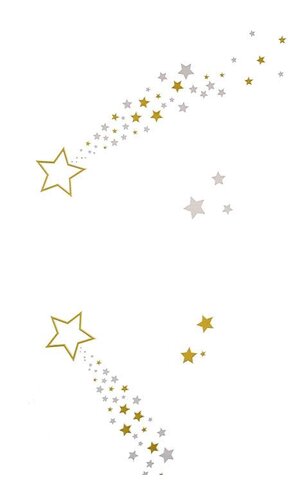 30" X 100' STAR KRYSTAL PHANE ROLL GOLD/CLEAR