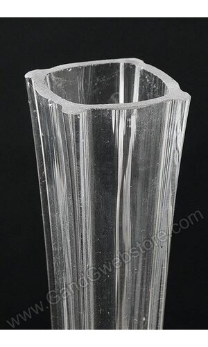 40" EIFFEL TOWER GLASS VASE CLEAR