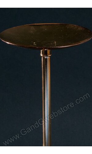 14" METAL CANDLE HOLDER STAND GOLD
