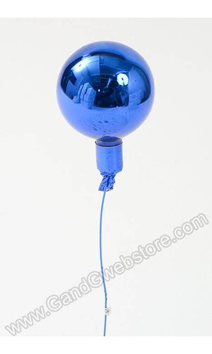50MM GLOSS GLASS BALL ORNAMENT ROYAL BLUE PKG/24