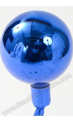 50MM GLOSS GLASS BALL ORNAMENT ROYAL BLUE PKG/24