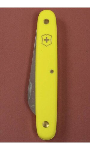 4" SWISS FLORAL STRAIGHT KNIFE YELLOW HANDLE