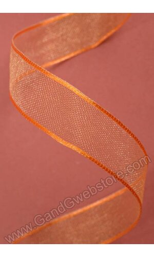 5/8" X 25YDS ENCORE WIRED RIBBON BURNT SIENNA