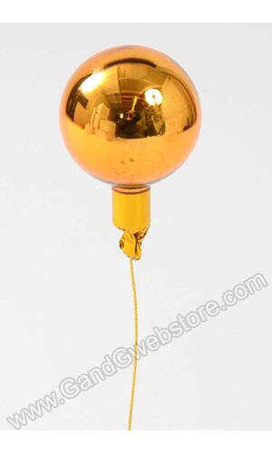 50MM GLOSS GLASS BALL ORNAMENT COPPER PKG/24