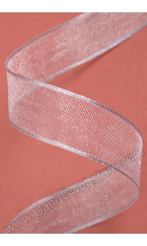5/8" X 25YDS ENCORE WIRED RIBBON SILVER