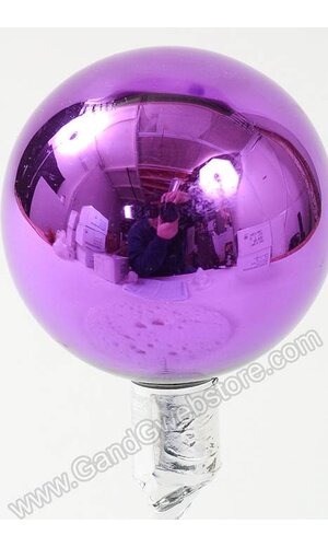 50MM GLOSS GLASS BALL PURPLE PKG/24