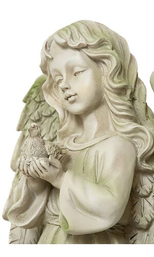 12.25" ANGEL GIRL WITH DOVE