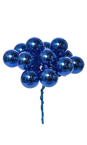 25mm Gloss Glass Ball Ornament Royal Blue Pkg/144