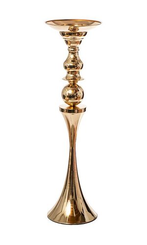 22.75" METAL BOUQUET STAND GOLD