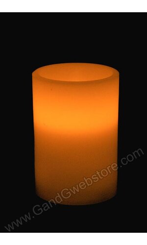 3.75" FLAMELESS CANDLE WHITE