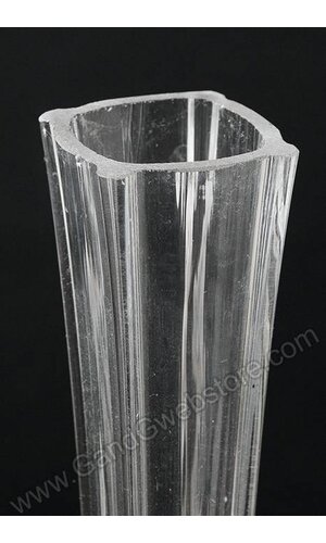 35.5" GLASS EIFFEL TOWER VASE CLEAR