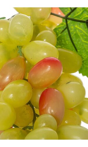 12" GRAPE CLUSTER W/LEAVES YELLOW