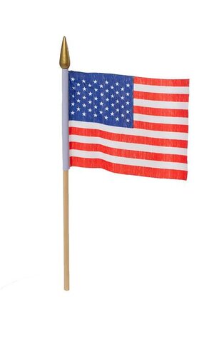 10.5"H AMERICAN FLAGS PKG/12