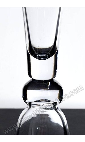 9" X 24" CLARINET GLASS VASE CLEAR