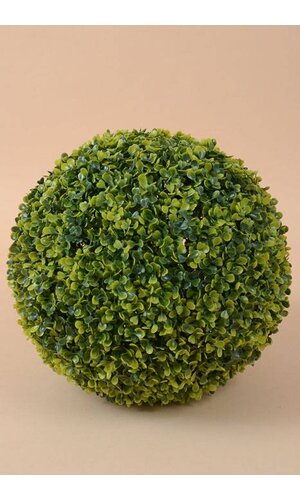 14" PLASTIC BOXWOOD BALL GREEN
