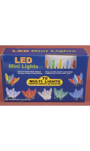 70 MINI M5 LED LIGHT WITH GREEN WIRE MULTI