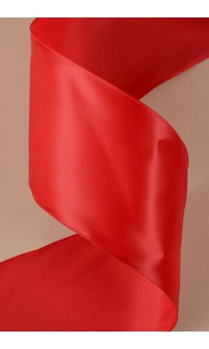 4" X 25YDS WIRED CONTESSA RIBBON RED