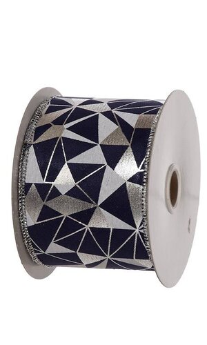 2.5"10YD NAVY STN/SILV-WHT ABSTRACT