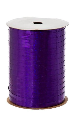 3/16" X 100YDS HOLOGRAPHIC CURLING RIBBON PURPLE