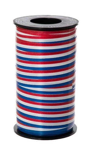 3/8" X 250YDS TRI-COLOR RIBBON RED/WH/BLUE