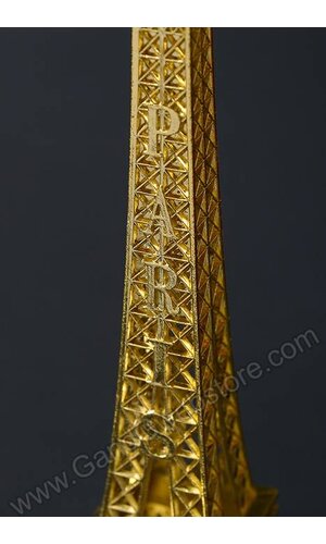 4" X 10" METAL EIFFEL TOWER GOLD