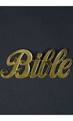1.75" LARGE PAPER "BIBLE" GOLD PKG/10