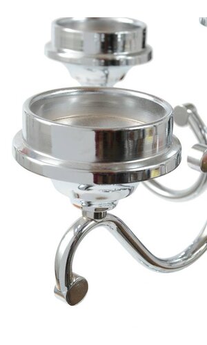 29.5" METAL CANDLE HOLDER SILVER