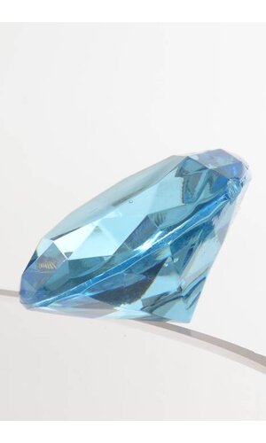 1.5" ACRYLIC DIAMOND LIGHT BLUE PKG/1LB