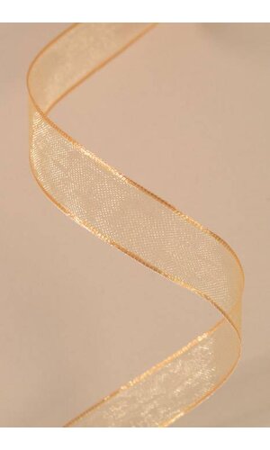 5/8" X 25YDS WIRED ENCORE RIBBON GOLD