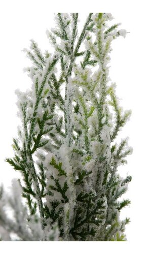 17" CEDAR SNOW BUSH WHITE/GREEN