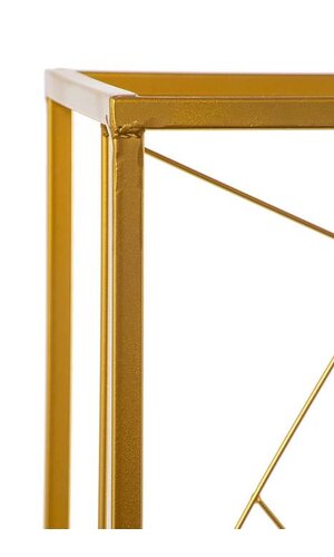 40" SQUARE METAL STAND GOLD