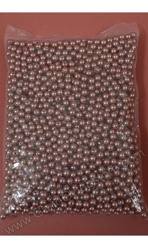 8MM ABS PEARL BEADS BROWN PKG(500g)