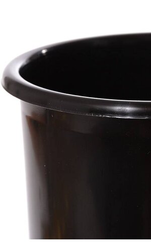 7.75" X 7.75" ROUND PLASTIC COOLER BUCKET BLACK
