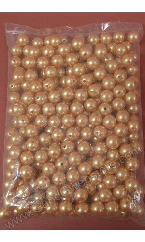 16MM ABS PEARL BEADS GOLD PKG(500g)