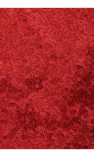 60" X 5YDS SEQUIN NETTING RED