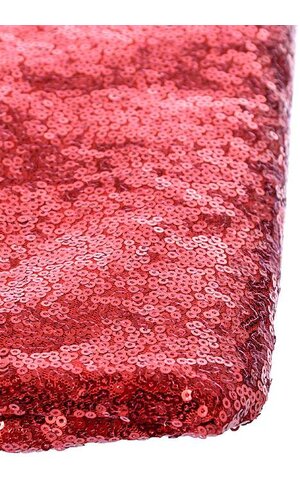 60" X 5YDS SEQUIN NETTING RED