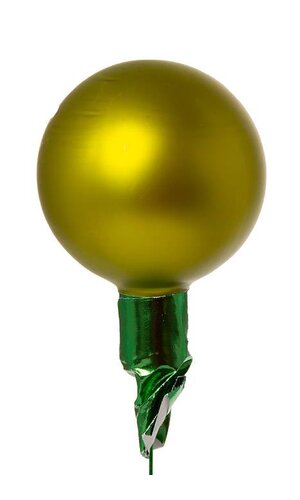 40MM MATTE GLASS BALL APPLE GREEN PKG/48