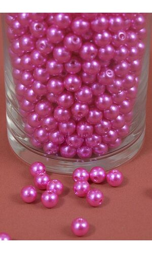 10MM ABS PEARL BEADS HOT PINK PKG(500g)