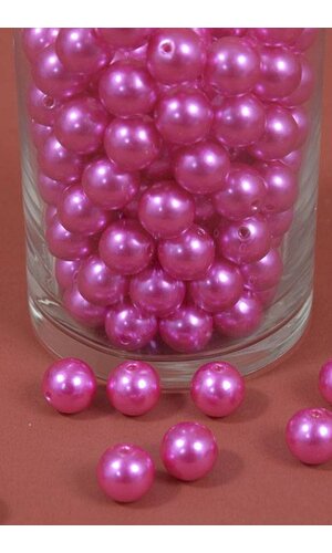 16MM ABS PEARL BEADS HOT PINK PKG(500g)