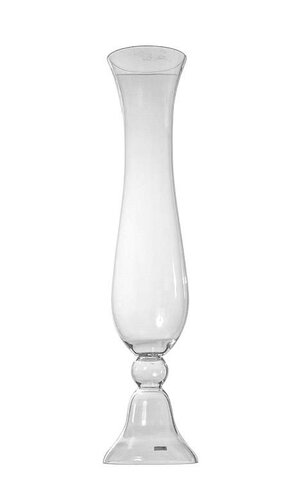 8" X 36" REVERSIBLE GLASS VASE CLEAR